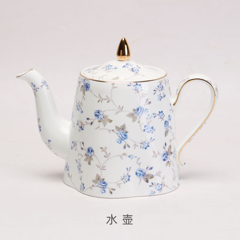 Taza de café de porcelana china de estilo europeo Taza y platillo Juego de té de la tarde británico Taza de té negro de cerámica exquisita de alta gama Hogar