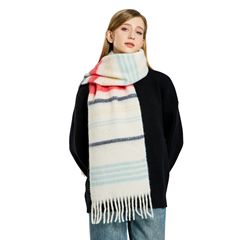 韓国のニットの毛糸のマフラーの女性の秋冬の馬海の毛は厚いです。
