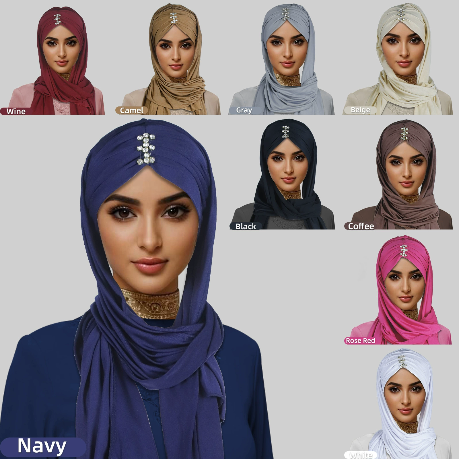 Solid high quality breathable scarf