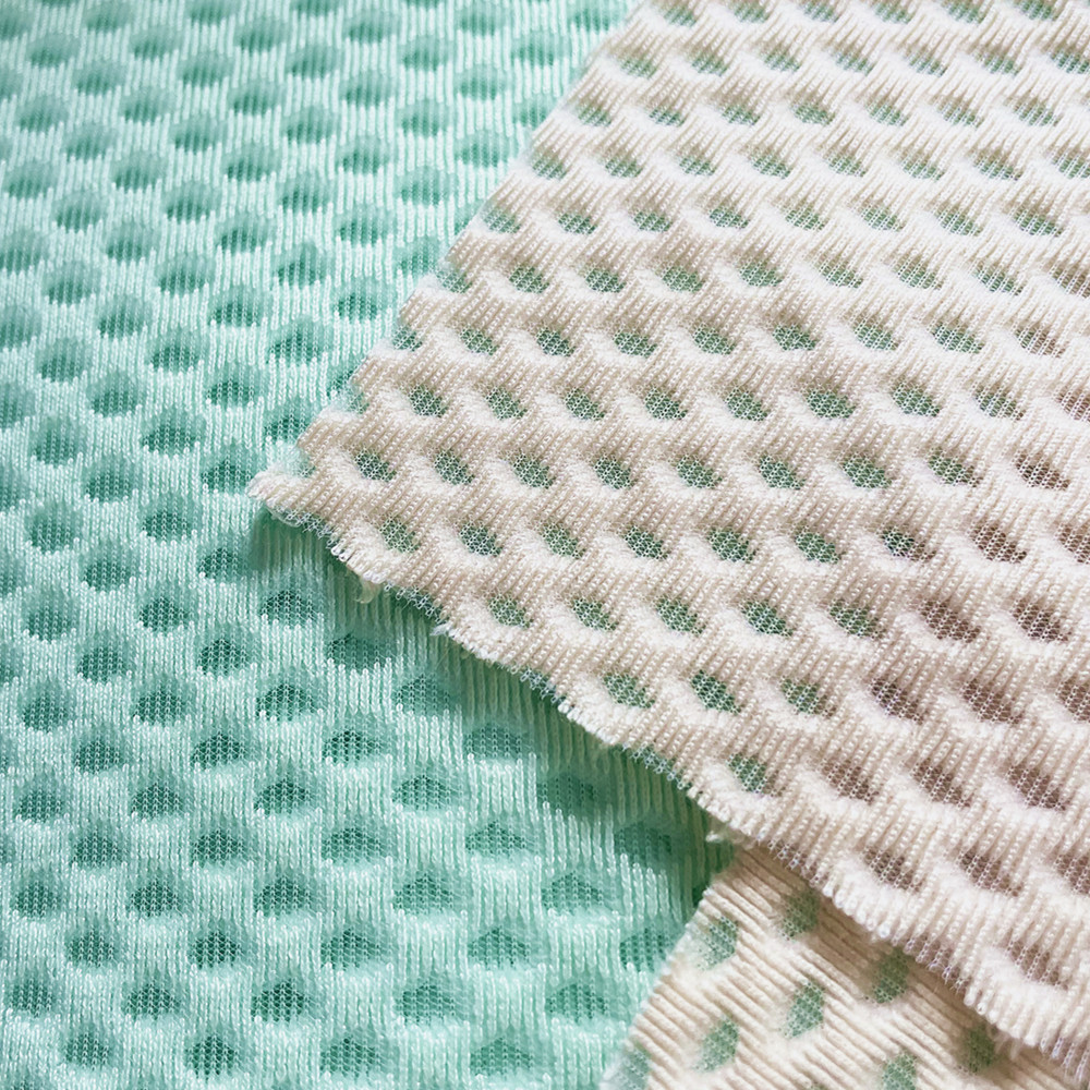 【厂家直供】三明治网眼布3D网布菱形透气网孔服装箱包沙发坐靠垫