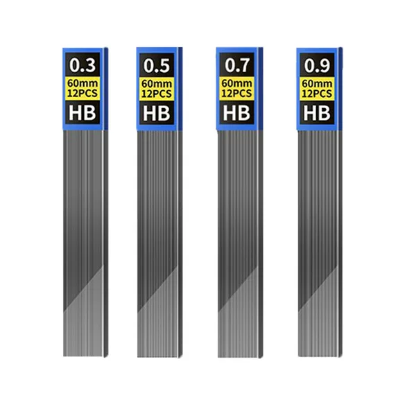 0.3/0.5/0.7/0.9/1.3mm mechanical pencil lead refills HB resin mechanical pencil lead writing supplies