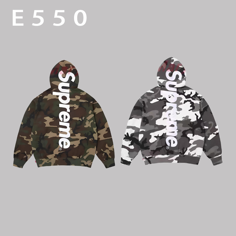 Foreign Trade Cross-Border 25Fw Bandana Box Logo Hoodie Sweatshirt with Fleece Lining, Full Range of Hooded Styles