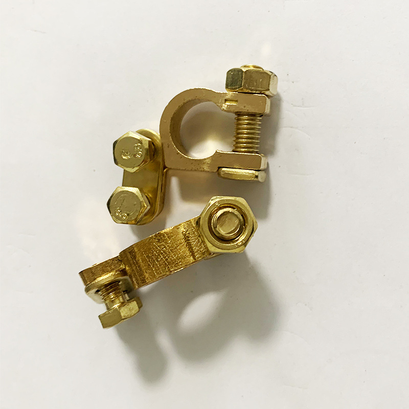 Copper pile head battery chuck battery connector auto parts battery connection line fire wire wiring clip wholesale