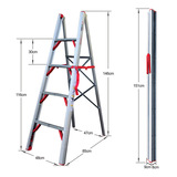 Новая прямая продажа домохозяйств Толстая алюминиевая сплава небольшая инженерная лестница наружная упрямая лестница на открытая лестница