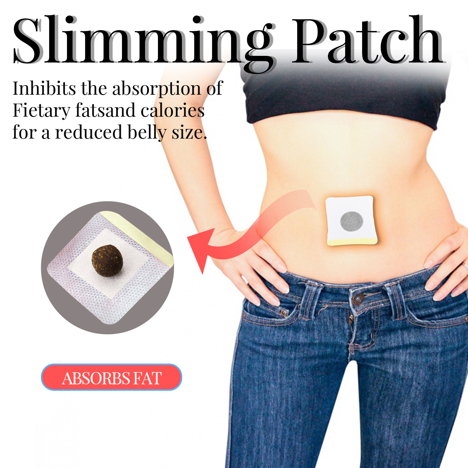 EELHOE Beauty Body Patch Lazy Slimming and Firming Pill Large Bellybutton_voghion.com