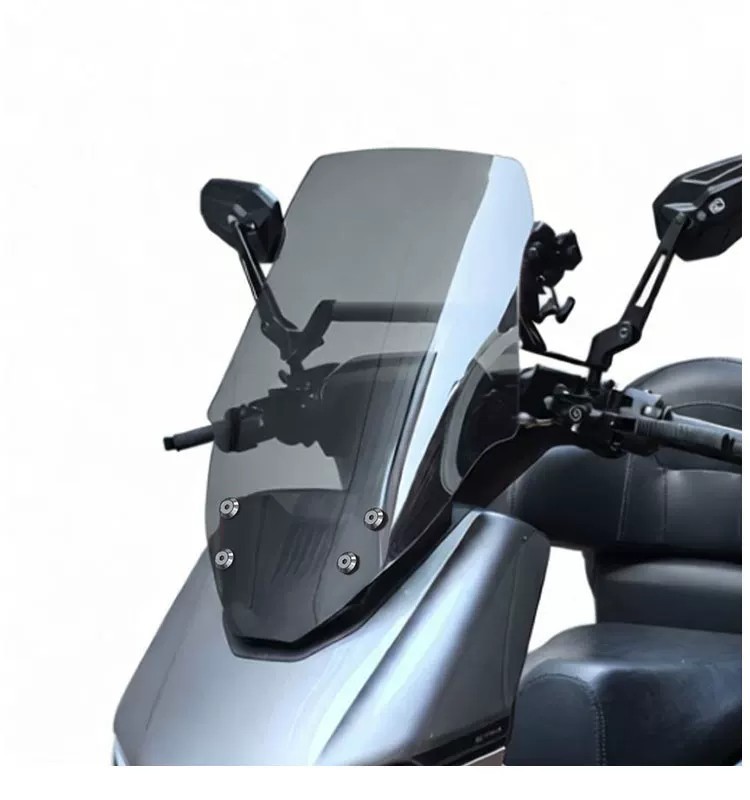 Suitable for Yadea Guanneng S White Shark 70 90 front windshield modification, transparent thickened windshield panel accessories
