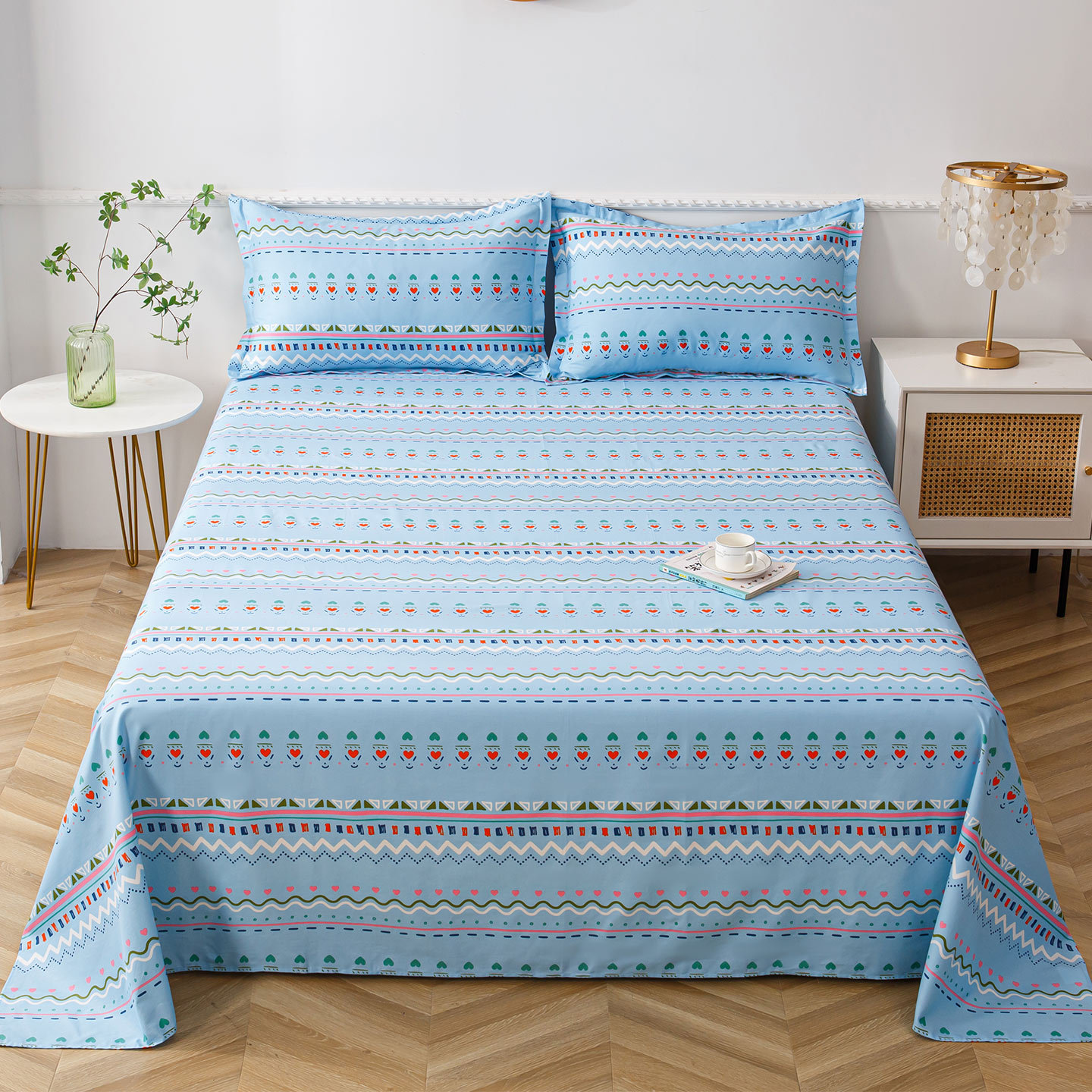 100% algodón sábanas dormitorio de estudiantes cubierta de cama individual niños de verano una sola pieza engrosada edredón al por mayor image 38