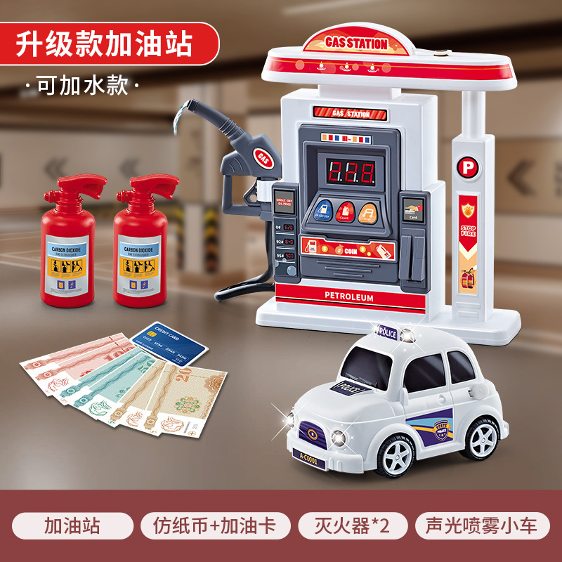Estación de servicio de dibujos animados transfronterizos modelo de juguete eBay coche de tarjeta de deslizamiento de combustible juguetes de niños