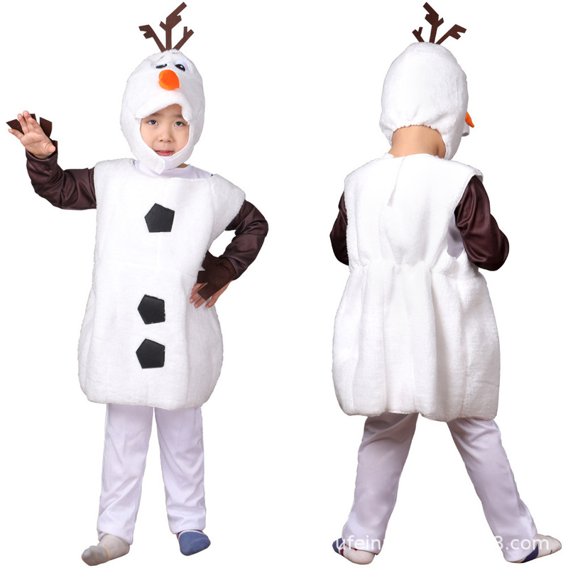 Halloween Kidsren's Cos Costume Cute Olaf Clothes Frozen Olaf Cosplay Clothes Dress up