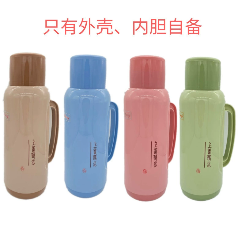 Capacious thermos for elementary school students for home use, glass liner