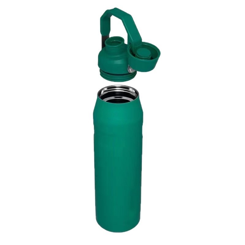 Explosión transfronteriza taza de buey de hielo al aire libre de alta capacidad de agua deportiva 304 taza de acero inoxidable de mano taza de automóvil no