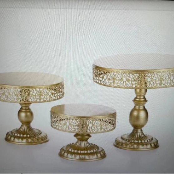 Estilo europeo creativo oro hueco soporte de la torta accesorios de la boda decoración de la Mesa de postre tienda de postres pastel de postre combinación
