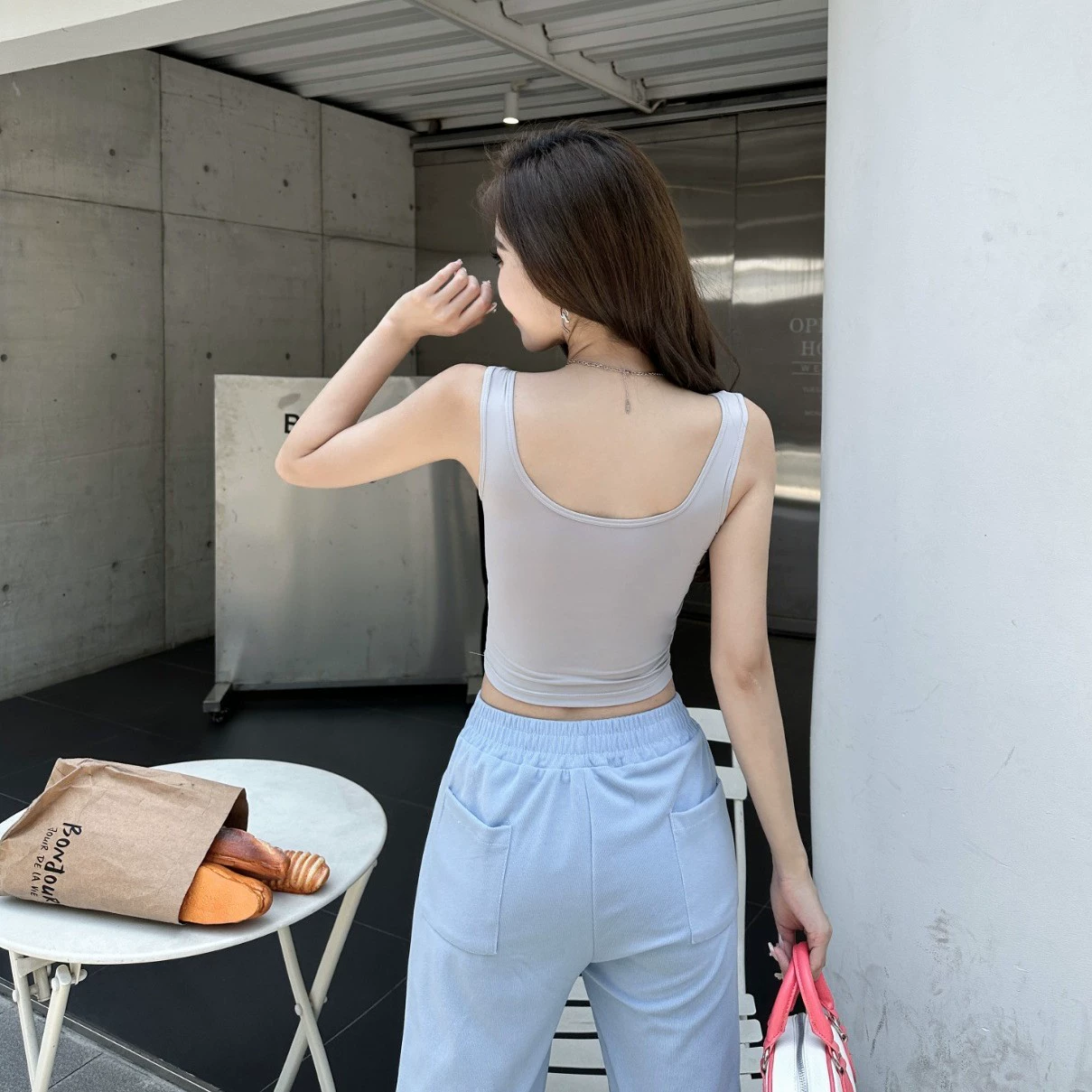 Спортивный беспроводной бюстгальтер, топ-бюстье, нижнее белье, жилет, защитное белье, чашечки для груди, корейский стиль, клипсы включены