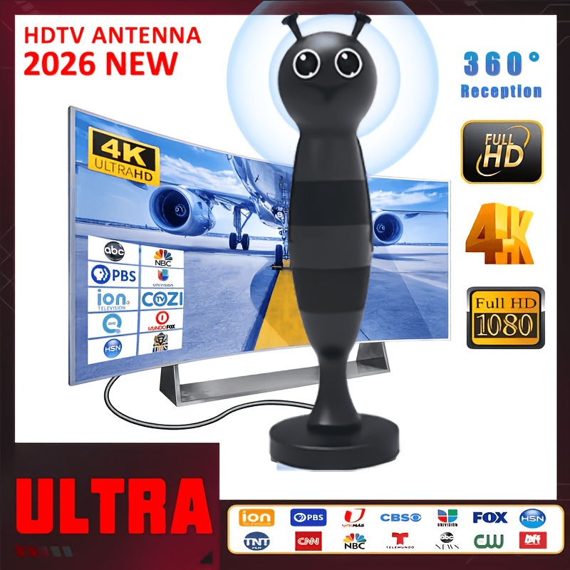 全球热卖电视天线支持ATSC DVB-T DVB-T2 ISDB-T 有FCC RED认证