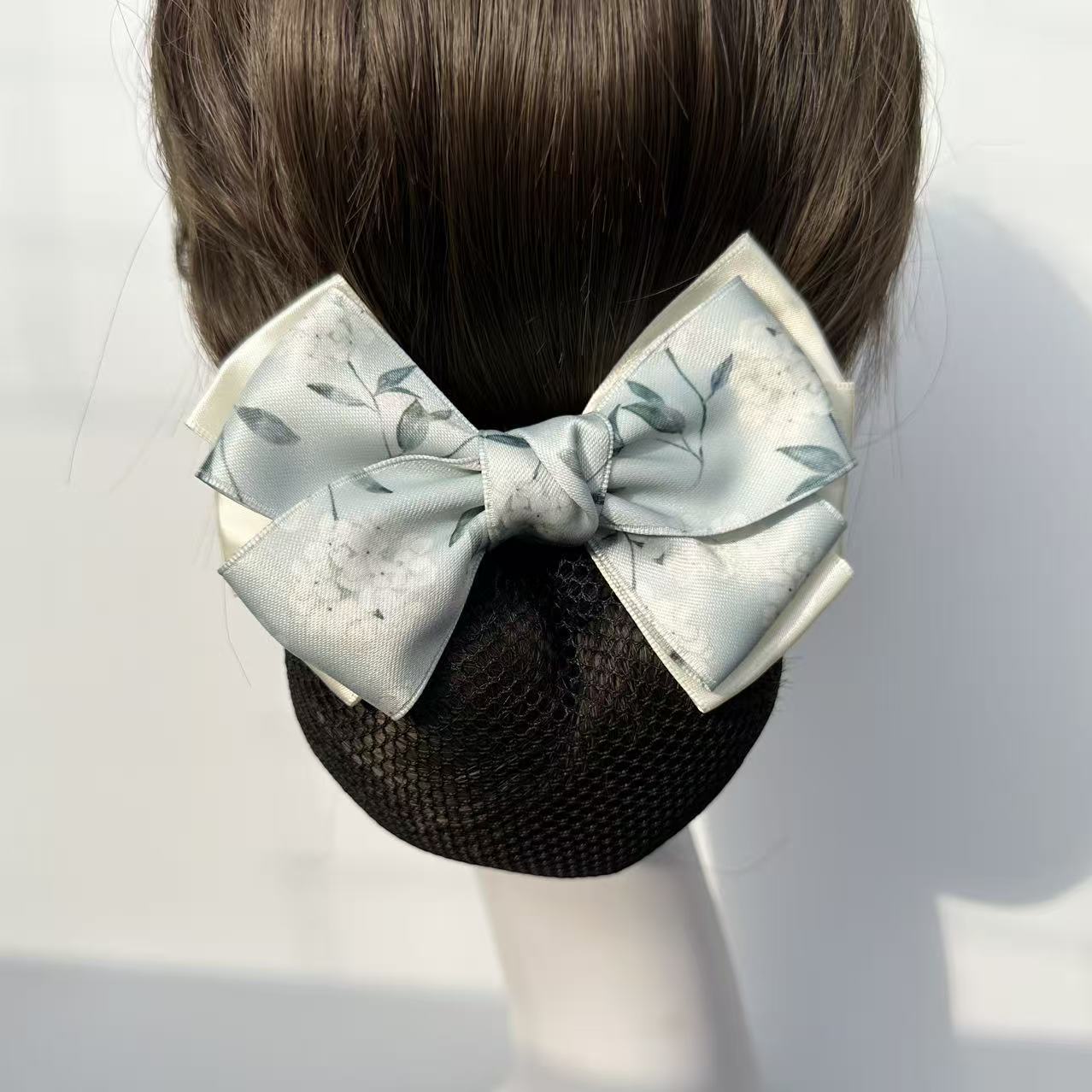 Nurse Profession Hair Accessories, Flight Attendant, Bank, Hair Updo, Work, Hotel, Bow Hair Net, Hair Clip, Net Bag, Flower