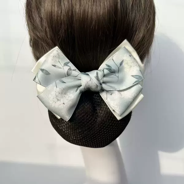 Nurse Profession Hair Accessories, Flight Attendant, Bank, Hair Updo, Work, Hotel, Bow Hair Net, Hair Clip, Net Bag, Flower