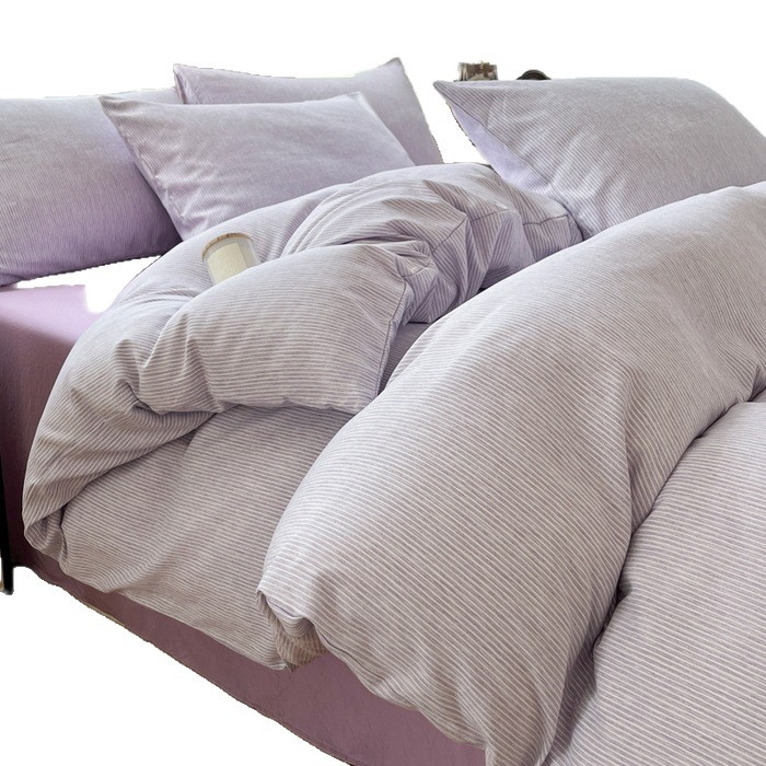 Cama de cuatro piezas de algodón 2025, nueva sábanas de algodón, colcha de cama, cama de cama, dormitorio de estudiantes, tres piezas