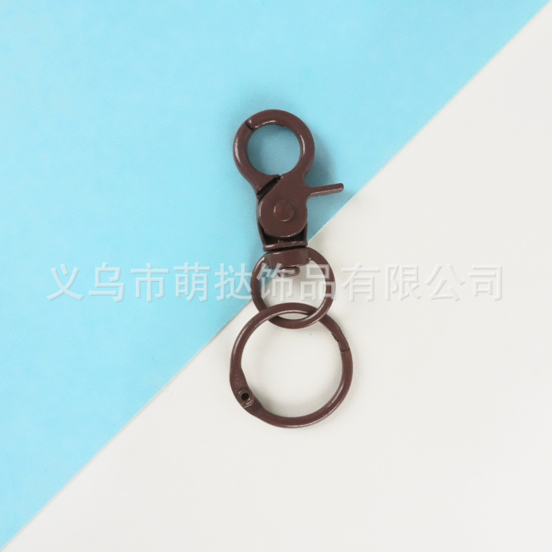 彩色金属手工烤漆钳扣钥匙扣卡圈钥匙圈diy玩具饰品首饰配件|undefined