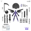 Top -matching purple [9 weapons+1 bracket+1 bucket 笠+1 set of wings+9 set of hand type]