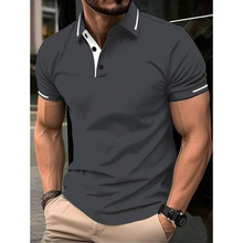 C 74311 Jacquard Mens Lapel Polo Shirt �Ứ��ʿ POLO ��