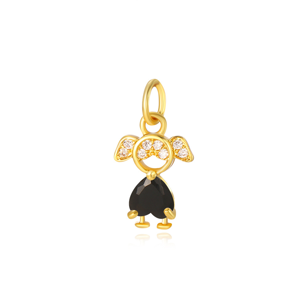 2g Weight Pendant Jewelry Making Type 8*18mm Jewelry Making Size Zircon Inlay Material DIY Jewelry Accessories Classification 1 Piece Quantity Copper Material Human Pattern Polished Finish Inlay Design Shiny, IG Style Style 1 Piece 8*18mm Copper Zircon Human Polished Pendant 7