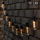 Papaya String Light Solar Edison Retro Nostalgic Long Bulb Courtyard Garden Outdoor Camping Decorative Light