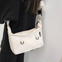 工装斜挎包男大学生上课包日系ins潮牌大容量高中单肩包邮差包