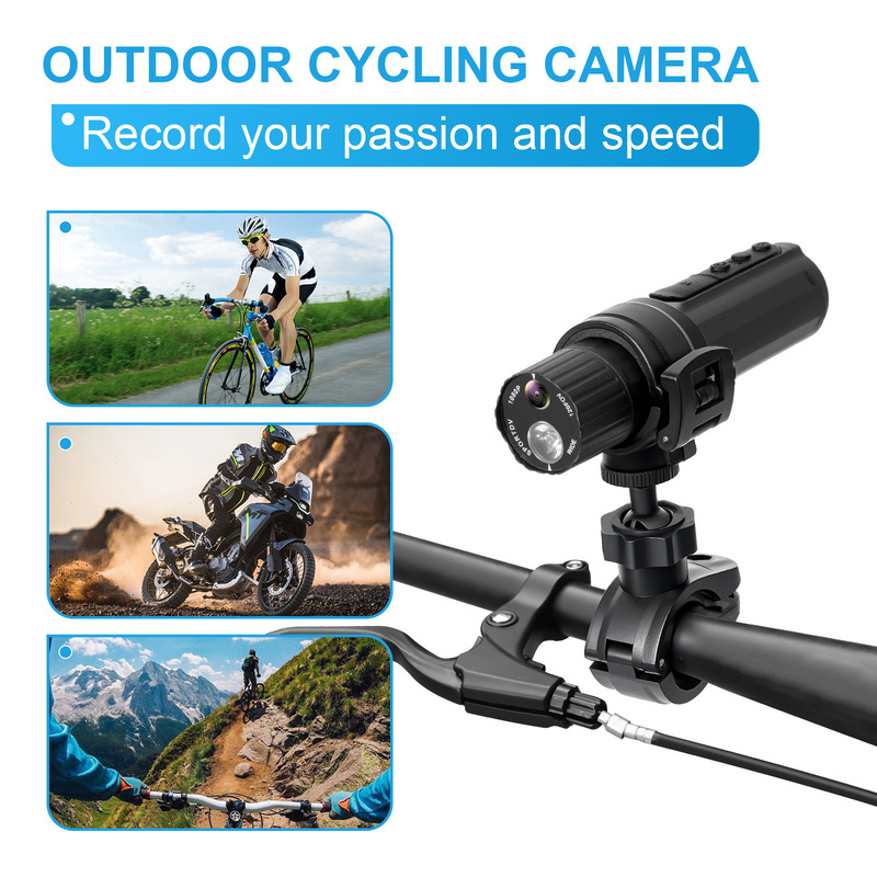 Cross-Border New Product 4K Sports Camera Hd Surveillance Camera Outdoor Cycling Camera Bicycle Recorder Flashlight