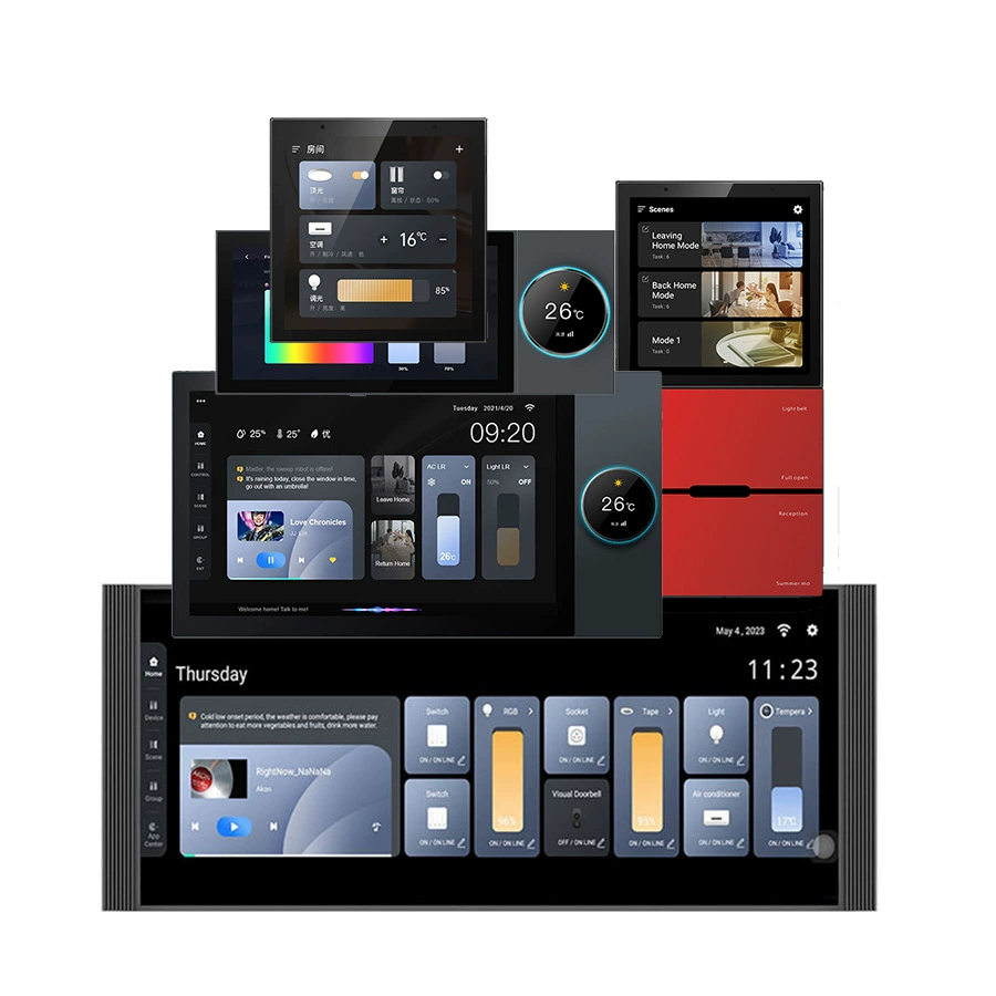 8inch Умный центральный экран управления Tuya, шлюз Zigbee, разделенный магнитный дизайн для создания системы умного дома для всего дома.