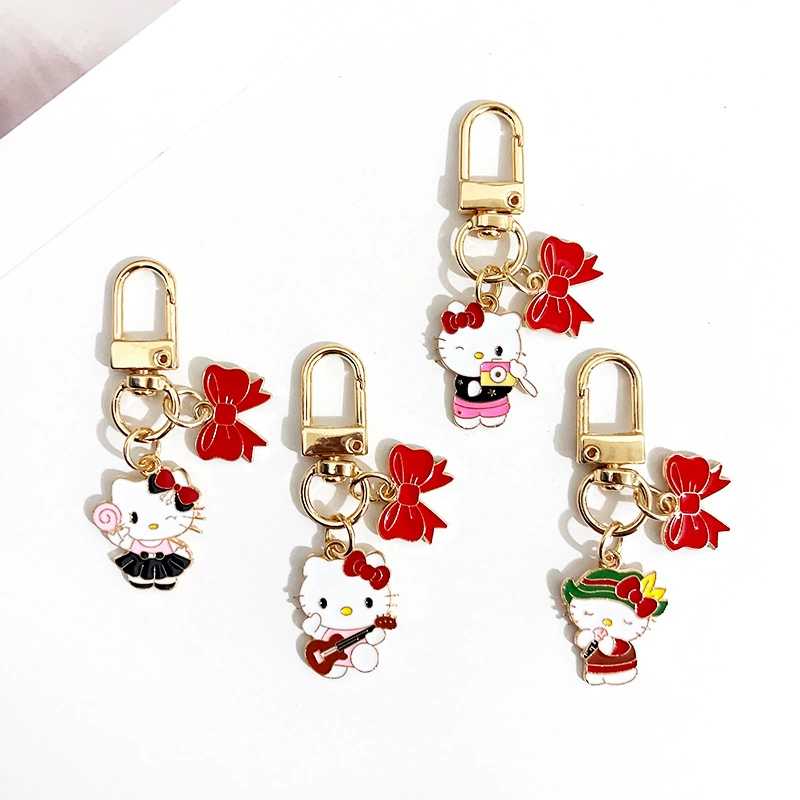 Плюшевый котик Hello Kitty, Санрио, изысканная кукла, брелок, милый аксессуар