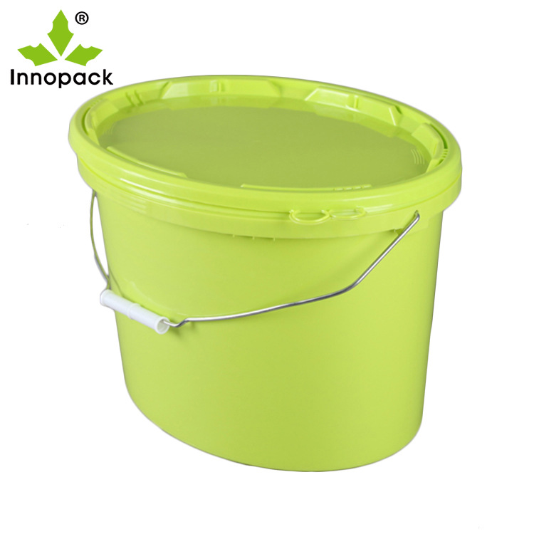 【厂家直销】S-15L绿色椭圆塑料桶化工桶支持寄样