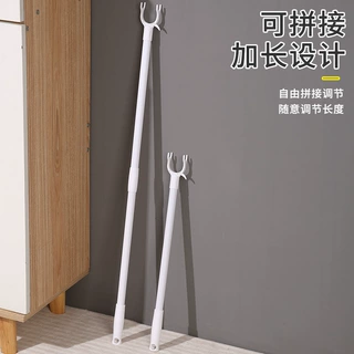 晾衣叉阳台衣叉子晾衣杆便携式撑衣杆衣叉批发纯色塑料挑杆撑衣杆