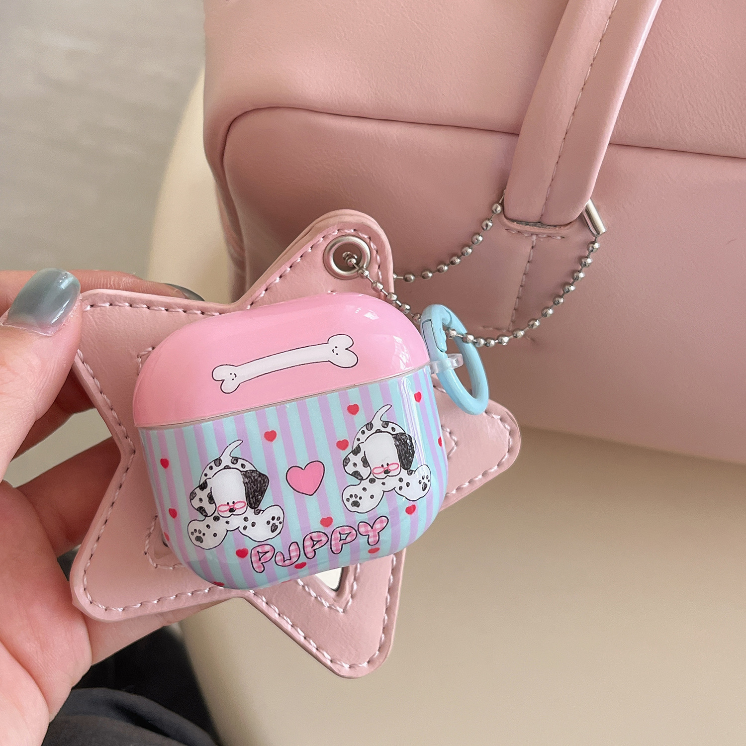 Lindo perro a rayas de dibujos animados de nicho para auriculares AirpodsPro2 nuevo par de 3/4 generación 1/2 generación Pro