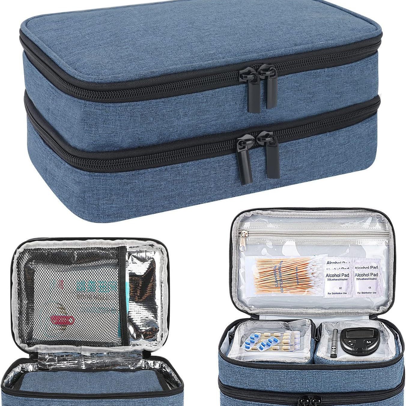 亚马逊新品胰岛素冷却器包旅行药物管理包，家庭紧急医疗包
