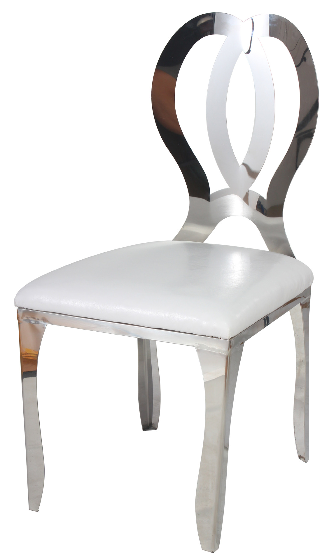 Muebles de sala Silla de comedor de acero inoxidable italiano minimalista Hotel banquete silla hueco de acero inoxidable mariposa taza silla al por mayor
