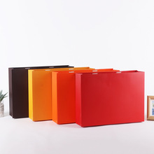 无腰线手提袋定制服装店纸袋化妆品包装盒购物袋礼品袋可印刷logo