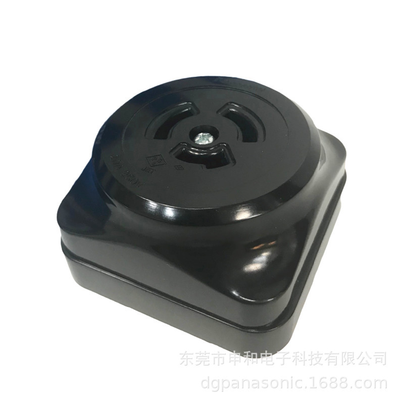广州批发销售Panasonic/National松下明装插座WK2320K黑色20A250V