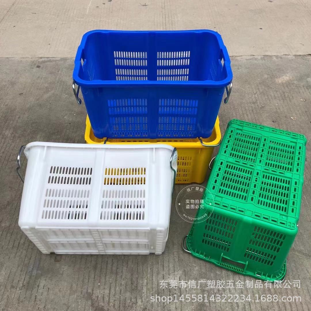 厂家供应 揭阳普宁市服装厂 车间衣物收纳塑料筐箩 加硬周转筐