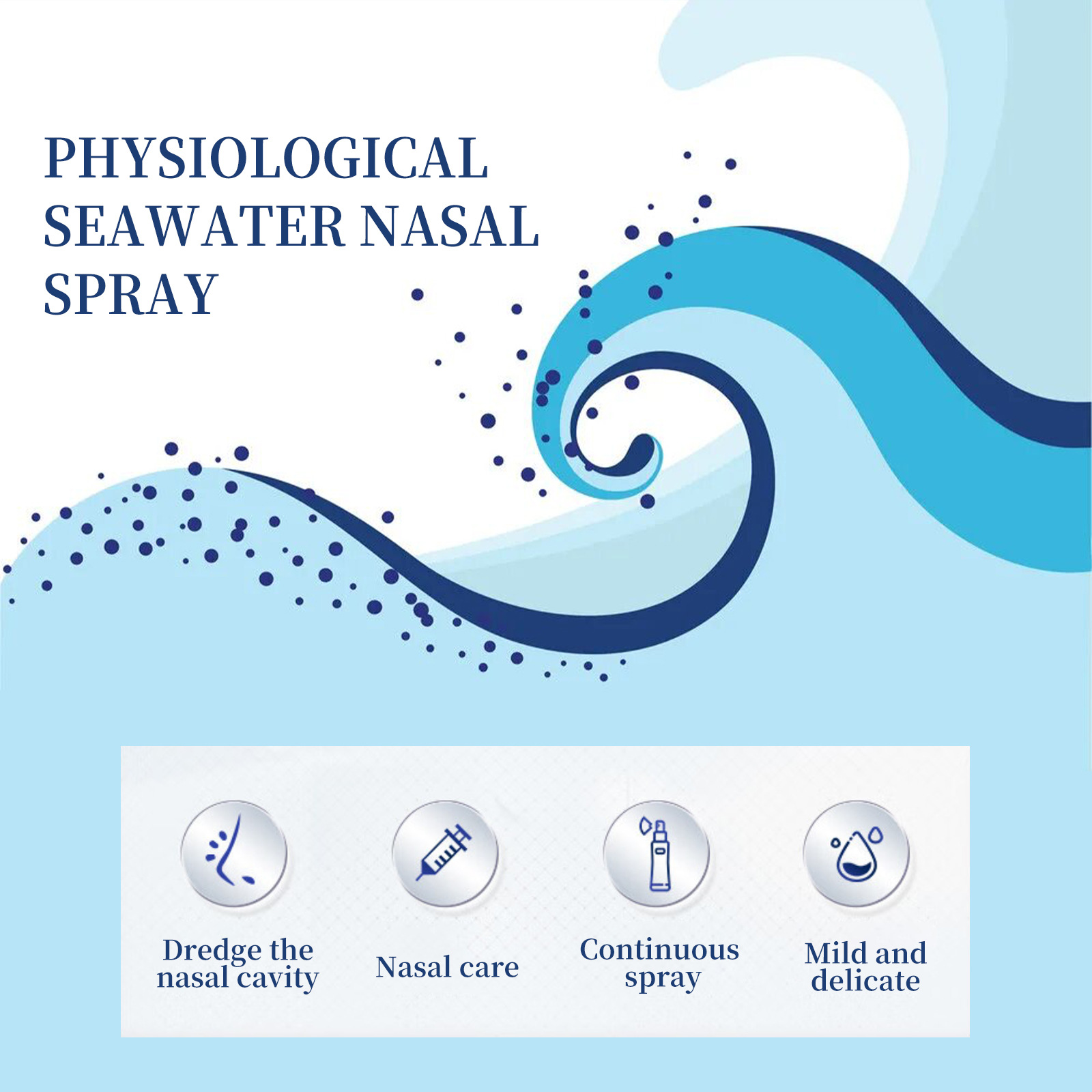 South Moon Physiological Seawater Nasal Spray Gentle nasal cleansing spray for nasal congestion and itchy nose_voghion.com