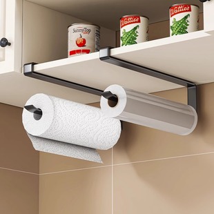 Kitchen Tissue Rack Cabinet Hanging Bracket Roll Paper Preservation Film Hanging Rod Storage Rack Rack Rack Rack Rack