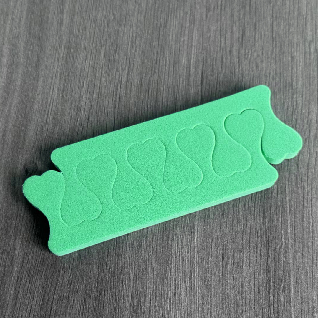 Herramientas para uñas Divisor de punta de esponja de algodón con dedo de corazón de melocotón Divisor de punta de melocotón Divisor de punta de algodón con dedo medio ambiente EVA inodoro