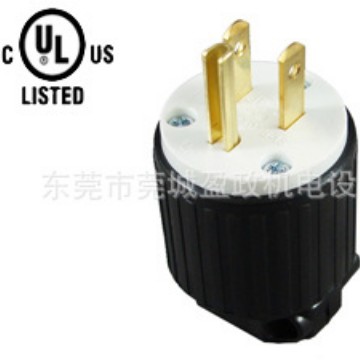 LK7515P插头 美规插头 NEMA电源插头 中间连接器  5-15P插头