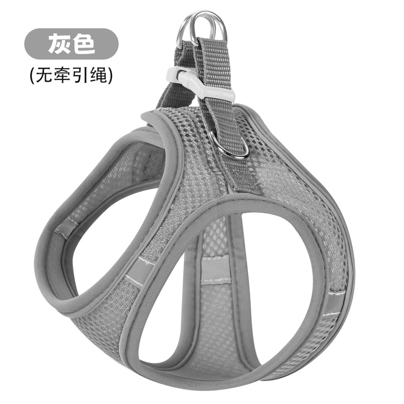 Nuevo chaleco con correa para mascotas, arnés reflectante para gatos y perros, cuerda para caminar para gatos, suministros para mascotas, fuente en stock