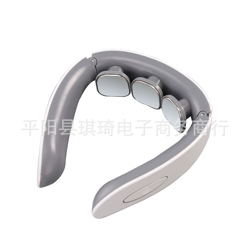 Electromagnetic Neck Massager, Universal, ABS, Neck Protection, Rechargeable & Multi‑head Options