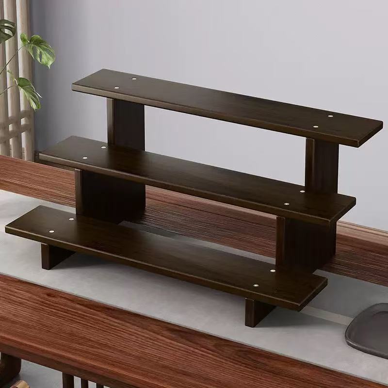 Small Desktop Display Rack for Tea Cups, Teapots, and Tea Accessories