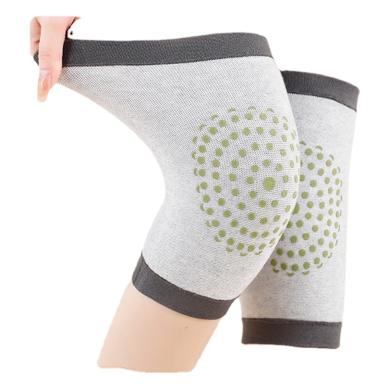 Rodilleras de cachemira autocalentables de ajenjo, rodilleras deportivas, piernas cálidas, hombres y mujeres, rodilleras antideslizantes, aire acondicionado, artefactos cálidos