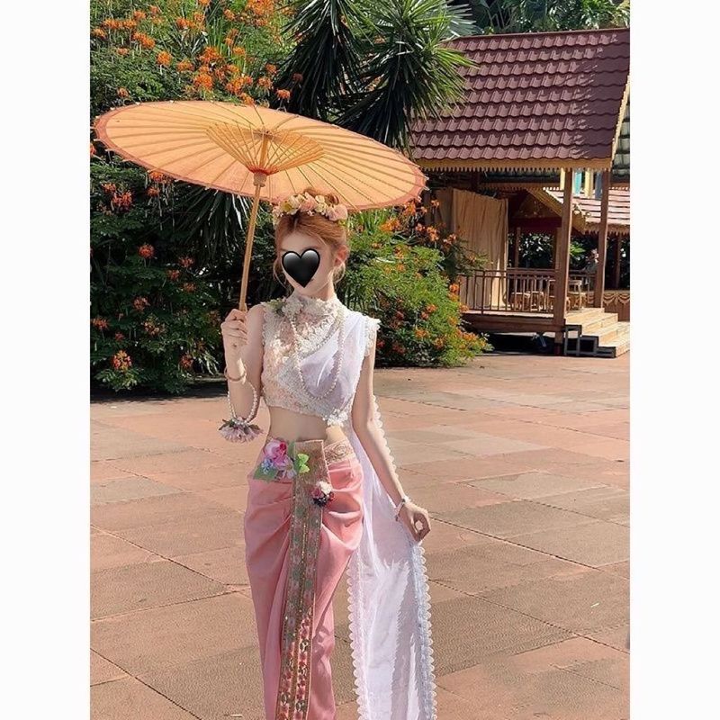 新しい西双版納夏の写真スタジオ旅行写真ダイ族の民族衣装写真撮影ダイ族の民族衣装と同じスタイルで同日発送|undefined