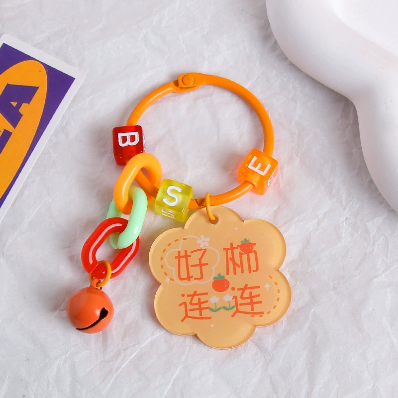 Brand creative acrylic protective amulet, keychain, transparent pendant, bag decoration, decorations