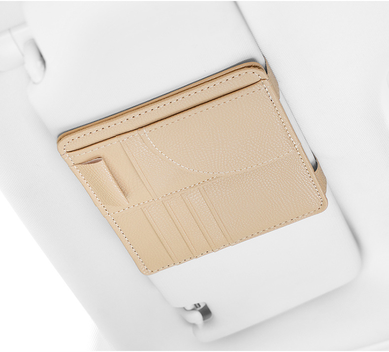 Car sun visor storage multifunctional car glasses holder car supplies complete bill card holder storage bag