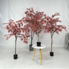 仿真紅楓樹假紅楓樹植物造景楓葉裝飾盆栽客廳落地擺件仿真綠植
